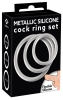  Artikelbild 1 des Artikels “Metallic Silicone Cock ring set “