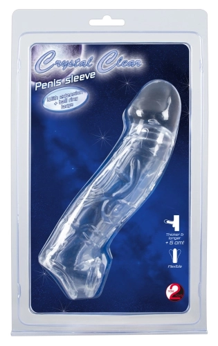 Artikelbild des Artikels “Crystal Clear Penis Sleeve with extension & ball ring “