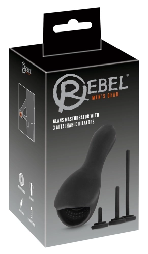 Artikelbild des Artikels “Rebel Glans Masturbator with 3 dilators “