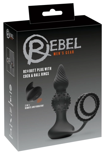 Artikelbild des Artikels “Rebel RC butt plug with cock&ball ring “