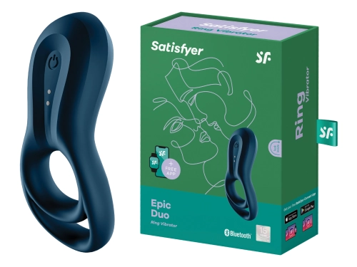 Artikelbild des Artikels “SATISFYER Epic Duo Ring Vibrator dark blue “