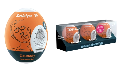 Artikelbild des Artikels “SATISFYER Men Masturbator Egg Crunchy 3er Set “