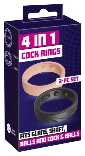 Artikelbild des Artikels “4 in 1 Cock Rings 2-PC Set “