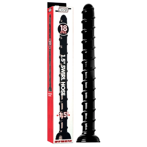 Artikelbild des Artikels “HOSED Swirl Hose 18' Dildo black (Ø 1,5') “