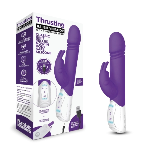 Artikelbild des Artikels “RABBIT ESSENTIALS Thrusting Rabbit with throbbing shaft purple “
