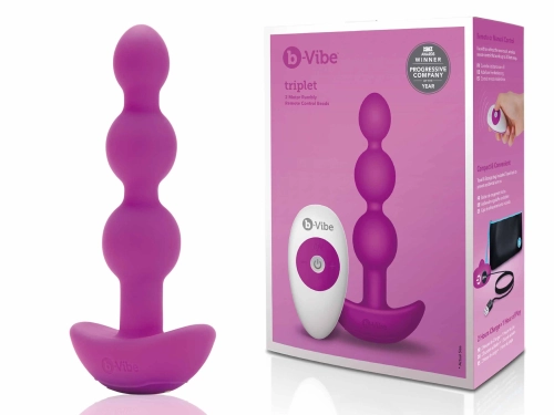 Artikelbild des Artikels “b-Vibe Triplet Anal Beads Fuchsia “
