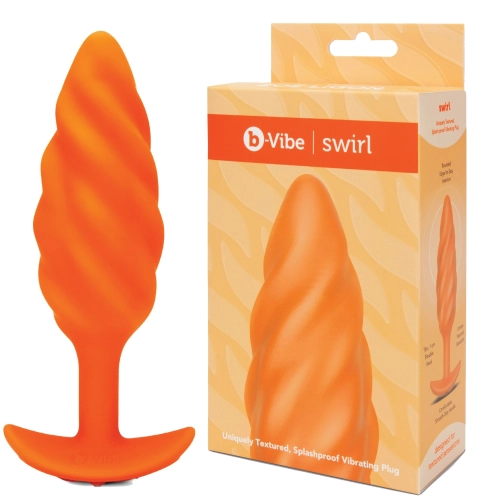 Artikelbild des Artikels “b-Vibe Swirl Texture Plug Orange “