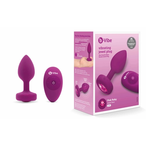 Artikelbild des Artikels “b-Vibe Vibrating Jewel Plug S/M Fuchsia “