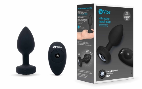 Artikelbild des Artikels “b-Vibe Vibrating Jewel Plug M/L Black “