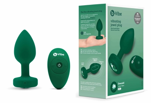 Artikelbild des Artikels “b-Vibe Vibrating Jewel Plug M/L Green “