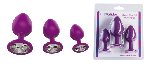 Artikelbild des Artikels “LustGlider Classic Plug Set with crystal “