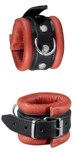 Artikelbild des Artikels “XX-DREAMSTOYS Leder-Handfessel rot/schw. “