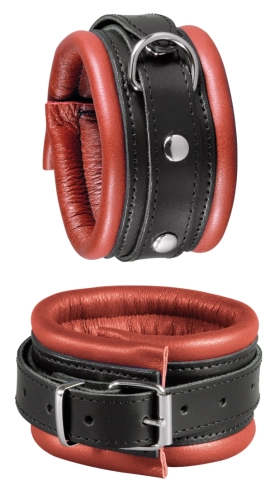 Artikelbild des Artikels “XX-DREAMSTOYS Leder-Fußfessel rot/schw. “