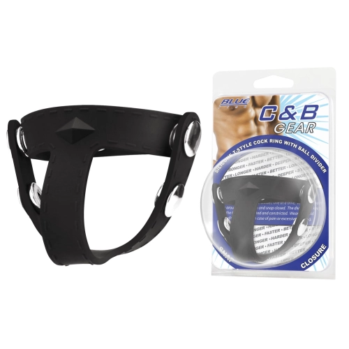 Artikelbild des Artikels “BLUE LINE C&B GEAR Silicone T-style Cock Ring With Ball Divider “