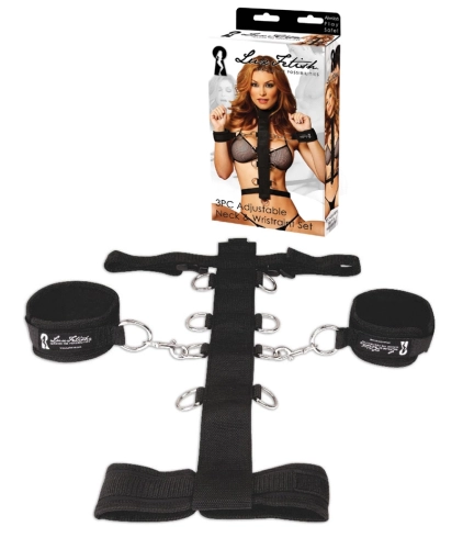 Artikelbild des Artikels “LUX FETISH 3pcs Adjustable Neck & Wristraint Set “