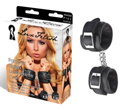 Artikelbild des Artikels “LUX FETISH Faux Fur Unisex Leatherette Cuffs “