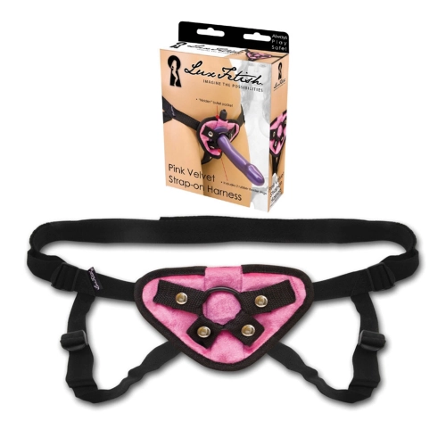 Artikelbild des Artikels “LUX FETISH Pink Velvet Strap-On Harness “
