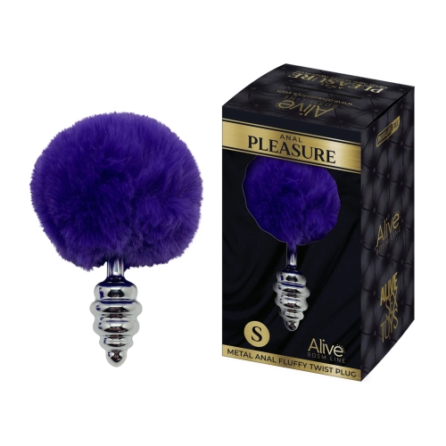 Artikelbild des Artikels “ALIVE Metal Anal Fluffly Twist Plug S Dark Purple “