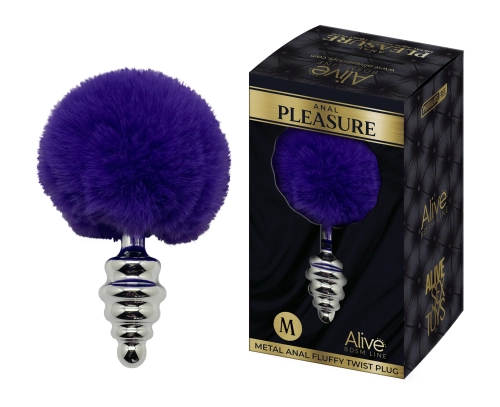 Artikelbild des Artikels “ALIVE Metal Anal Fluffly Twist Plug M Dark Purple “