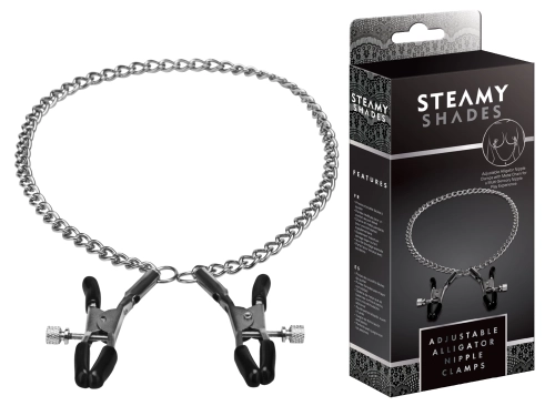 Artikelbild des Artikels “STEAMY SHADES Adjustable Alligator Nipple Clamps “