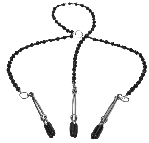Artikelbild des Artikels “STEAMY SHADES Y-Style Deluxe Beaded Nipple Clamps “