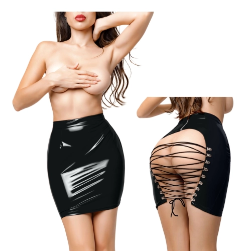 Artikelbild des Artikels “GLOSSY - Wetlook Miniskirt w. Panty S “