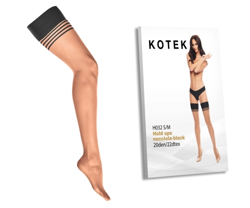 Artikelbild des Artikels “KOTEK Halterlose Strümpfe H032 nocciola-schwarz S/M “