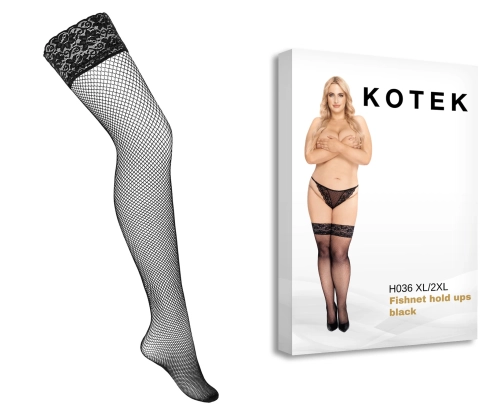 Artikelbild des Artikels “KOTEK Halterlose Strümpfe Fishnet H036 schwarz XL/2XL “