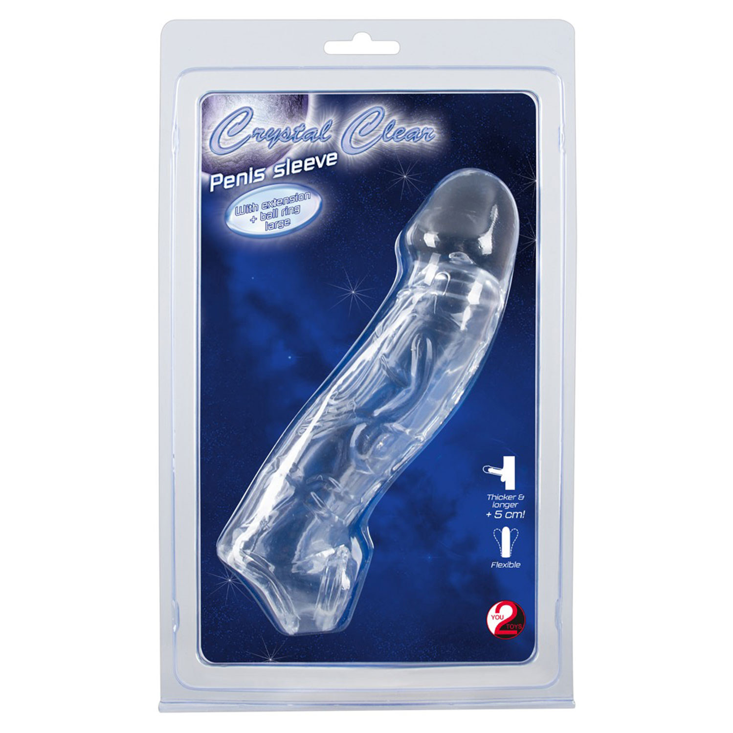  Artikelbild 1 des Artikels “Crystal Clear Penis Sleeve with extension & ball ring “