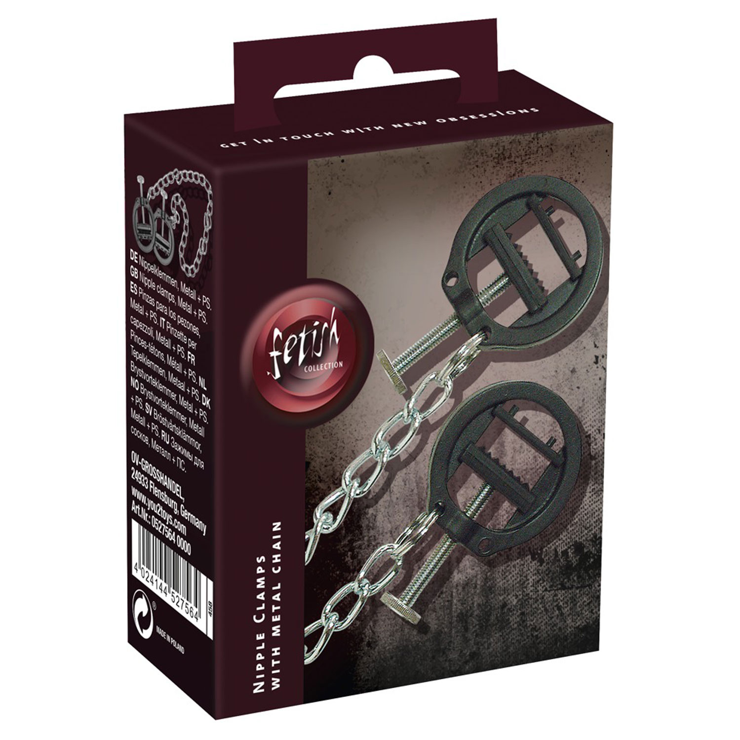  Artikelbild 1 des Artikels “Nipple Clamps with Metal Chain “