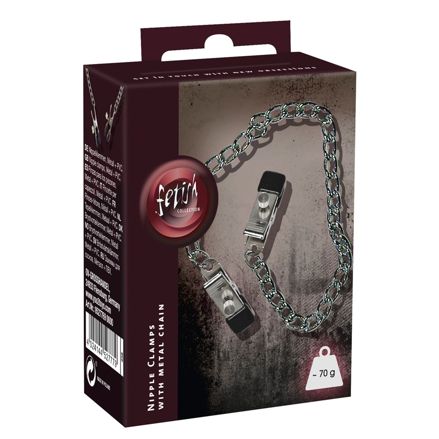  Artikelbild 1 des Artikels “Nipple Clamps with Metal Chain “
