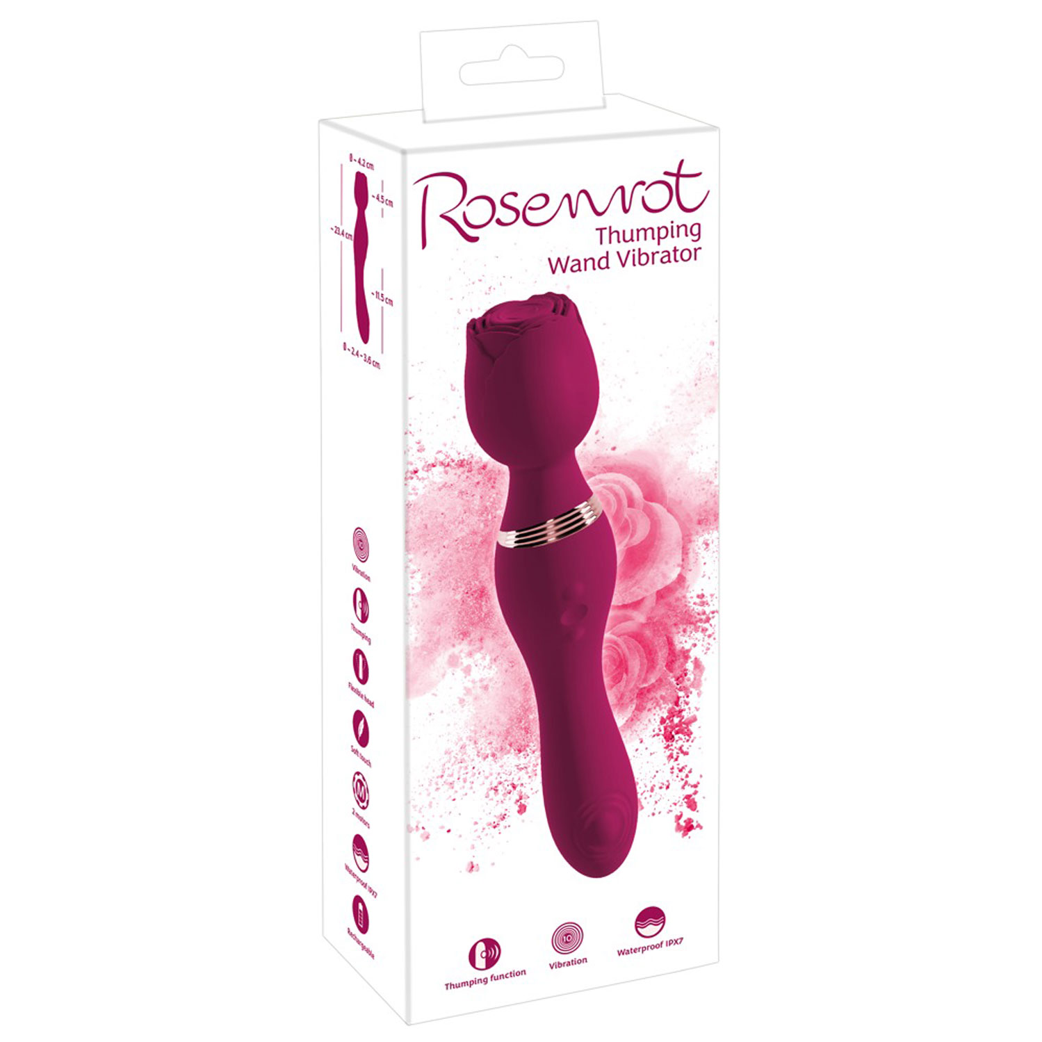  Artikelbild 1 des Artikels “Rosenrot Thumping Wand Vibrator “