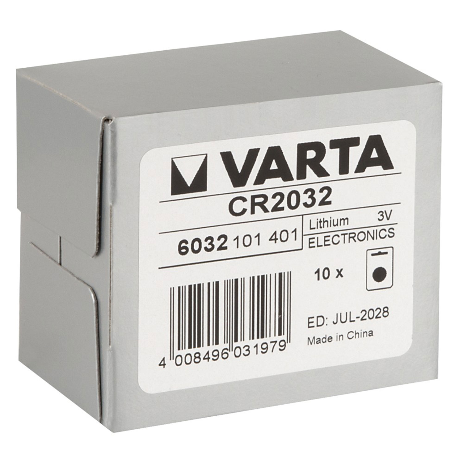  Artikelbild 1 des Artikels “Batterie Varta CR2032 10x1er “