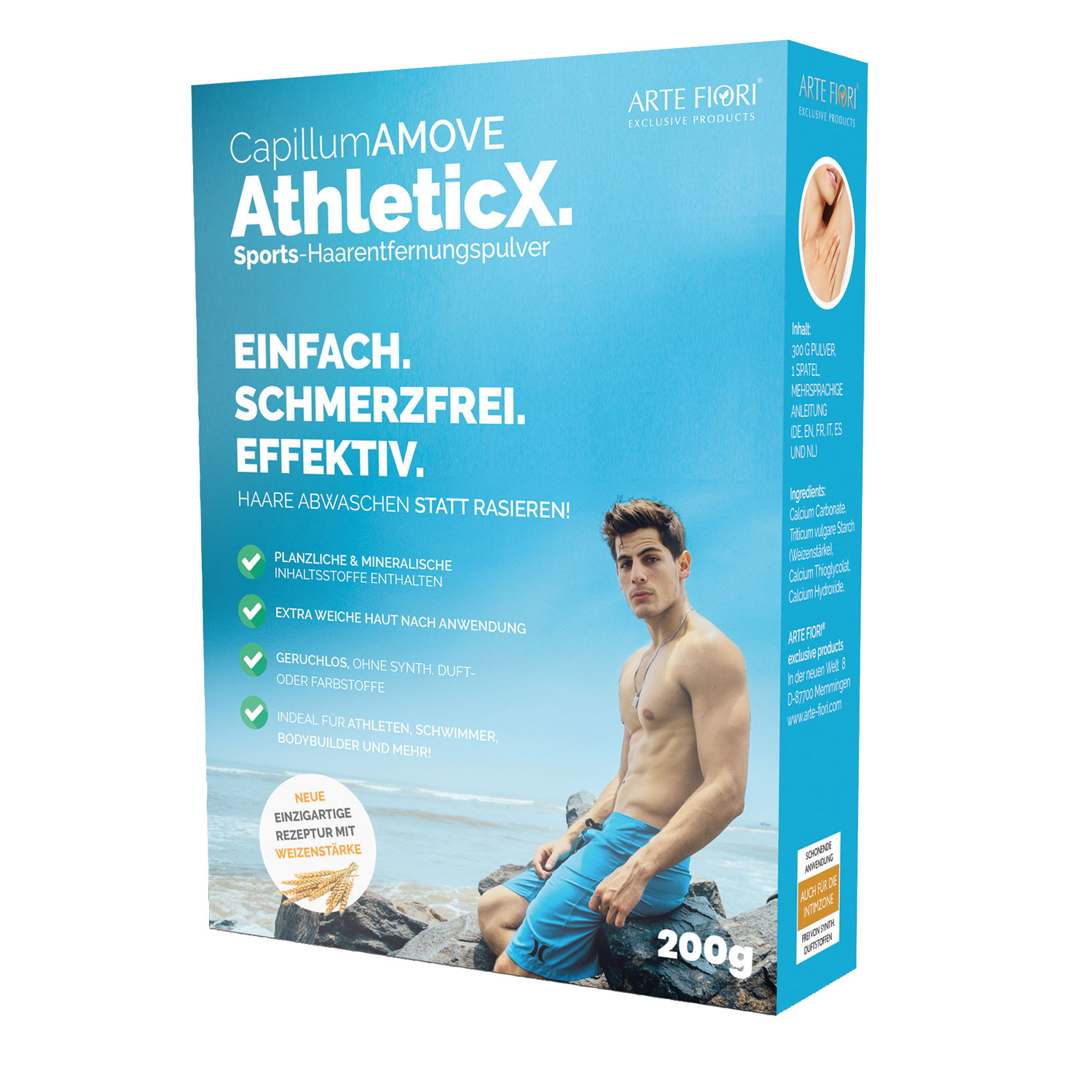  Artikelbild 1 des Artikels “ARTE FIORI Capillum Amove AthleticX Enthaarungspulver 200g “