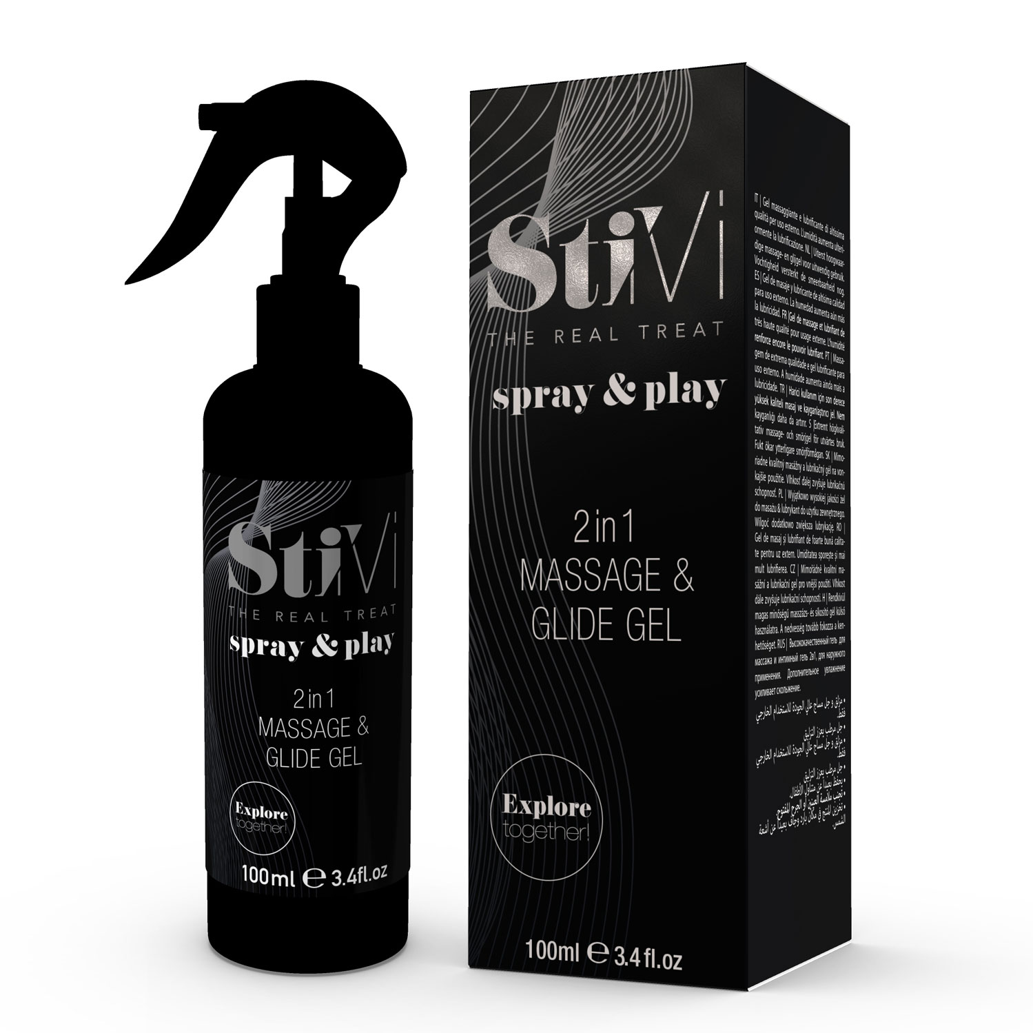  Artikelbild 1 des Artikels “HOT StiVi - spray & play 2in1 Massage & Glide Gel 100ml “