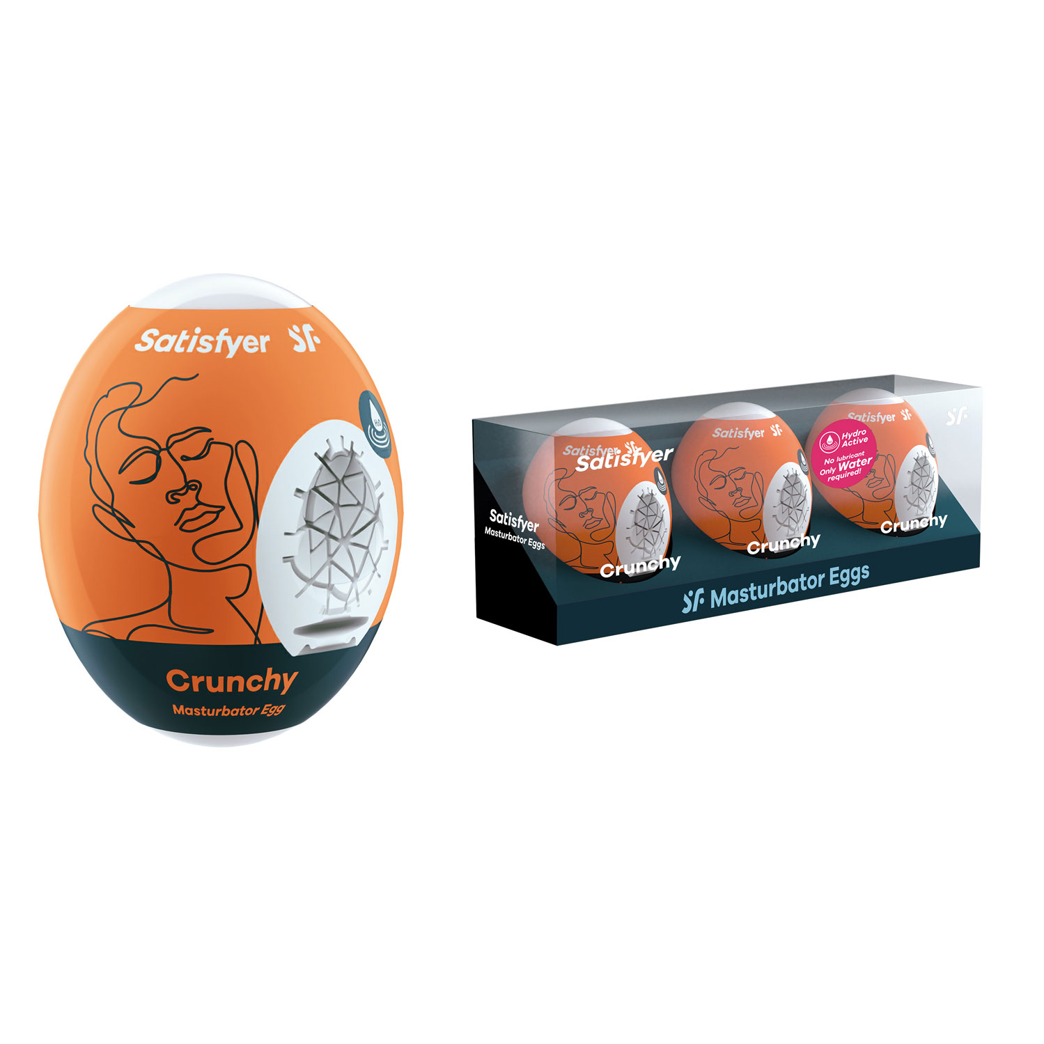  Artikelbild 1 des Artikels “SATISFYER Men Masturbator Egg Crunchy 3er Set “