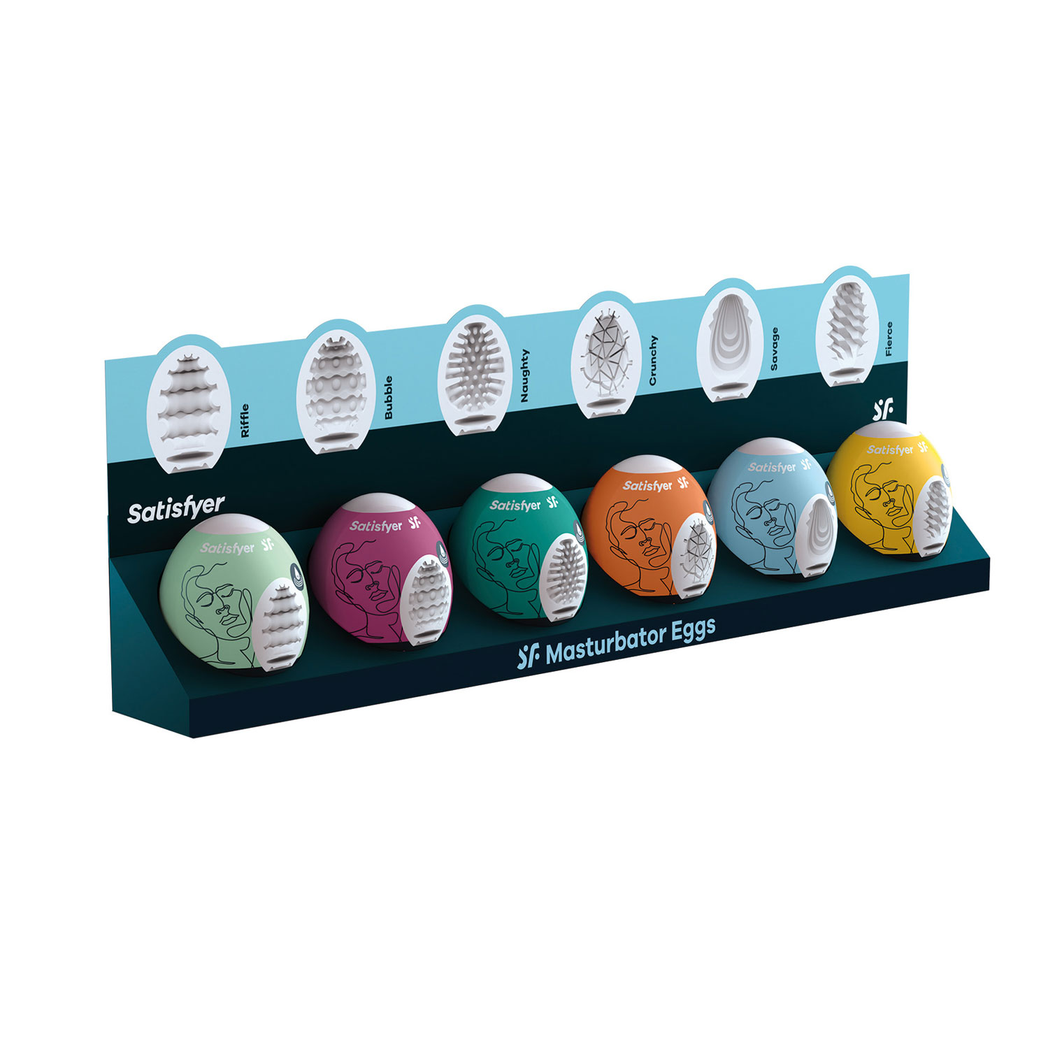  Artikelbild 1 des Artikels “SATISFYER Men Masturbator Egg assorted 6er Set “