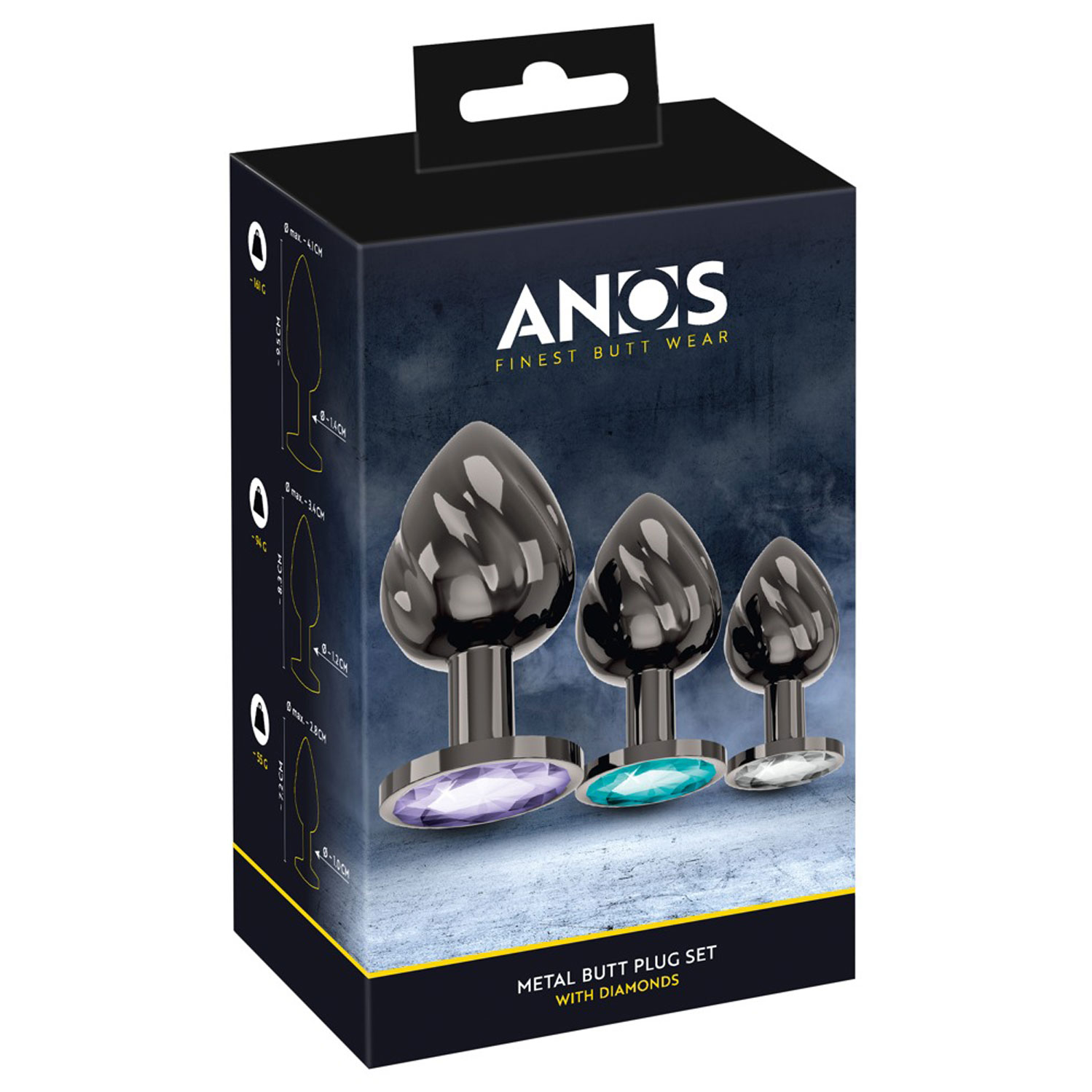  Artikelbild 1 des Artikels “ANOS Metal Butt Plug Set Diamond “