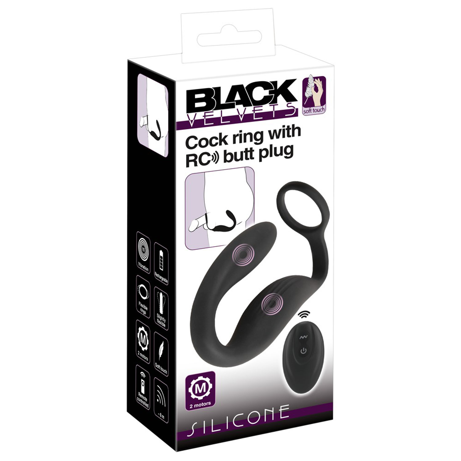  Artikelbild 1 des Artikels “Black Velvets Cock ring with butt plug “