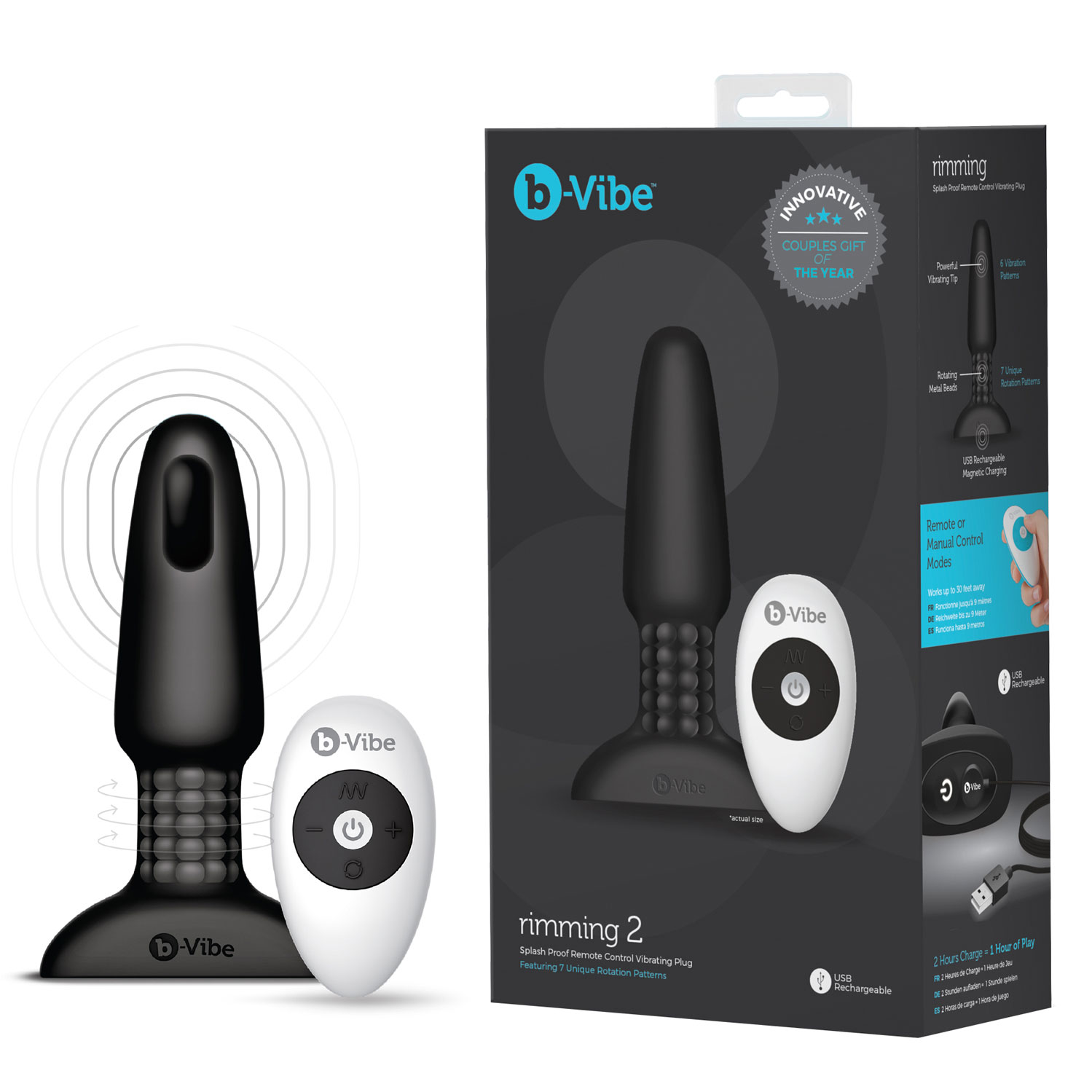  Artikelbild 1 des Artikels “b-Vibe Rimming Plug 2 Black “