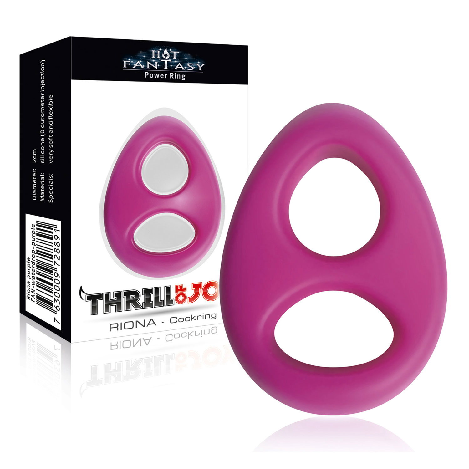  Artikelbild 1 des Artikels “HOT FANTASY Thrill of Joy Riona Power-Ring (Ø 2cm) purple “