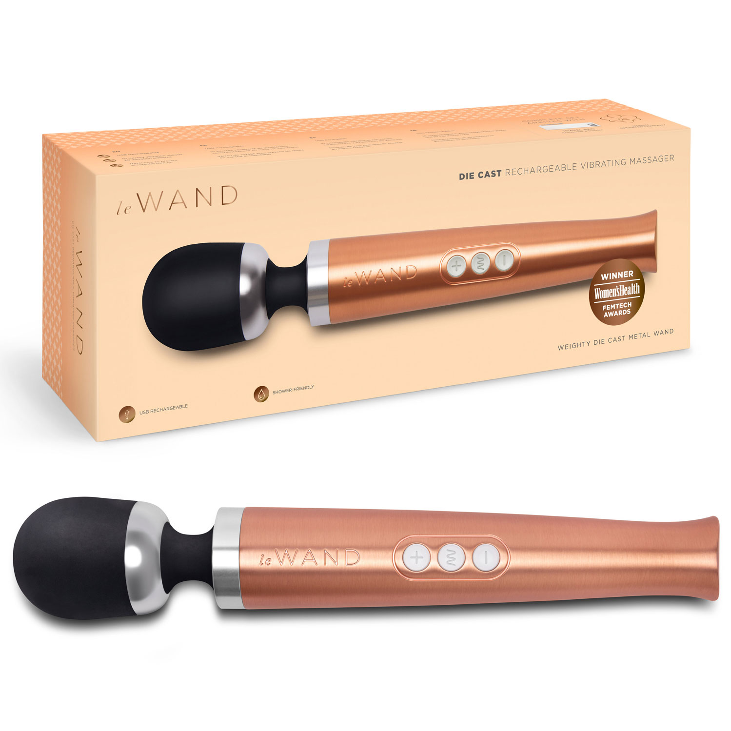  Artikelbild 1 des Artikels “Le Wand Die Cast rechargeable massager rose gold “