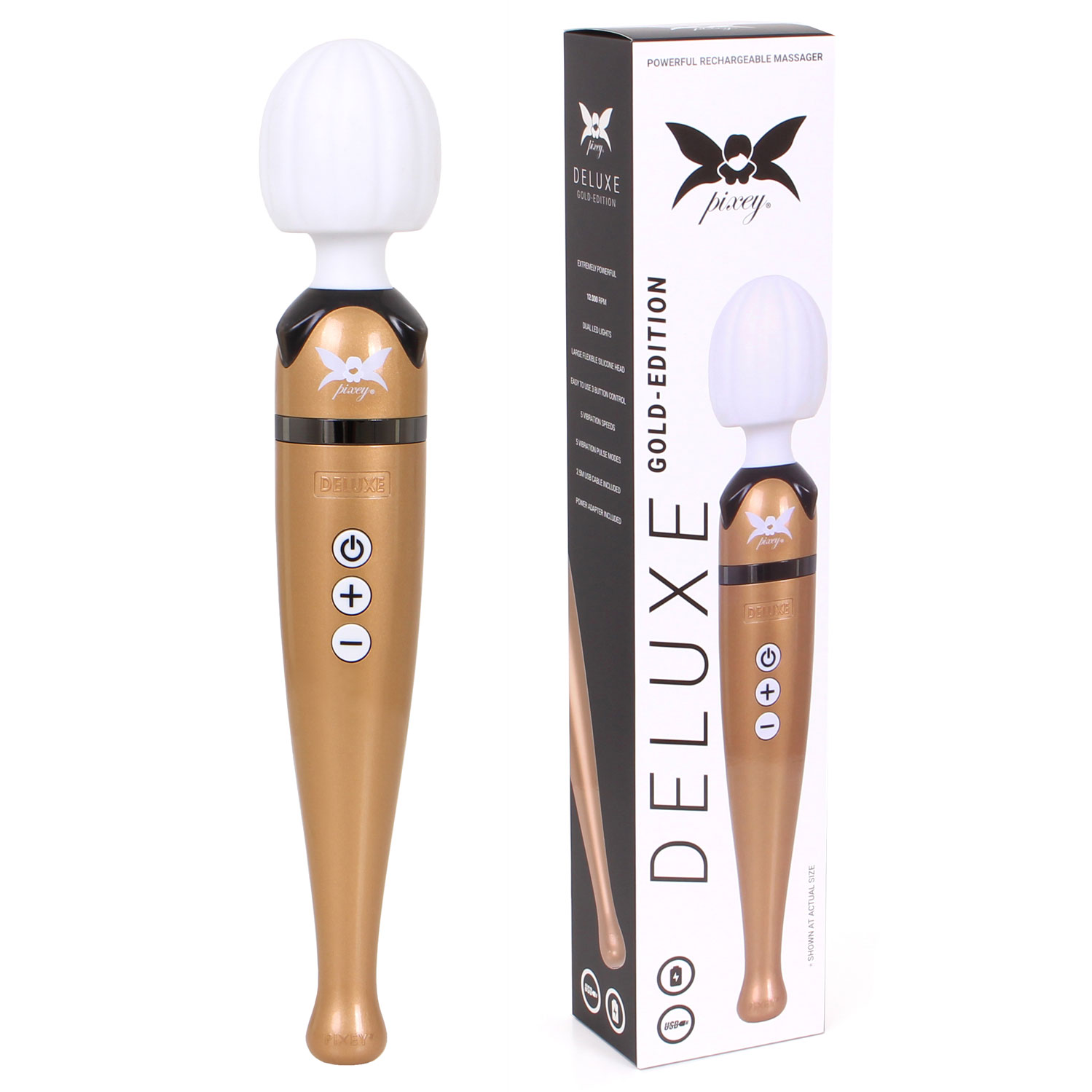  Artikelbild 1 des Artikels “Pixey Deluxe Wand Massager Gold-Edition “