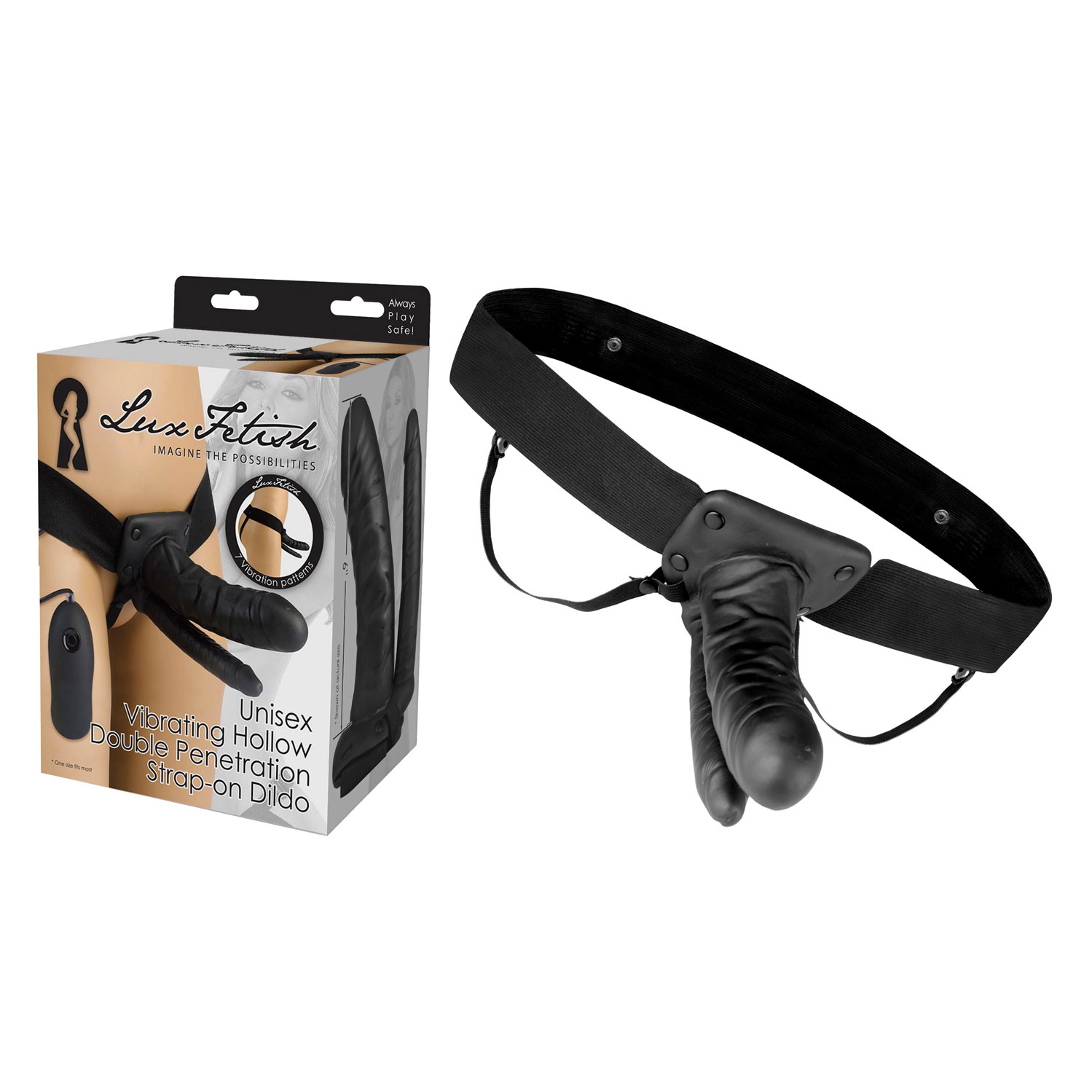  Artikelbild 1 des Artikels “LUX FETISH Unisex Vibrating Hollow Double Strap-On “
