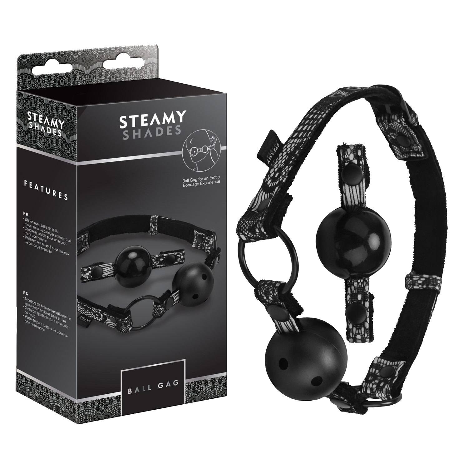  Artikelbild 1 des Artikels “STEAMY SHADES Ball Gag mit Plastik- und Silikon-Ball “