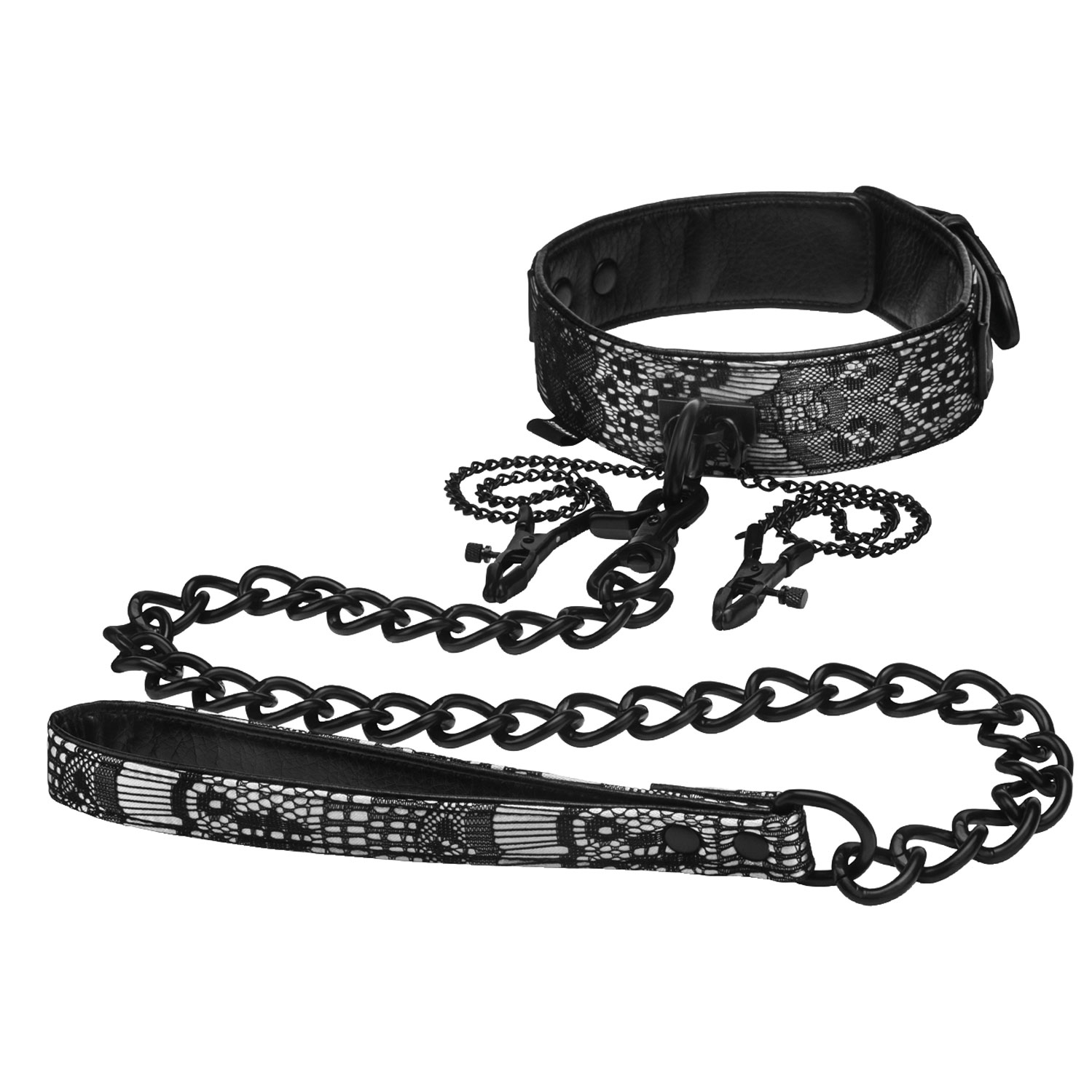  Artikelbild 1 des Artikels “STEAMY SHADES Collar with Leash and Nipple Clamps “
