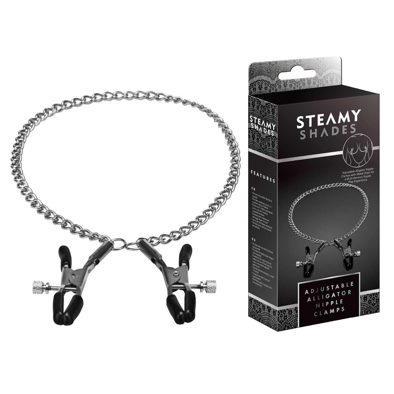  Artikelbild 1 des Artikels “STEAMY SHADES Adjustable Alligator Nipple Clamps “