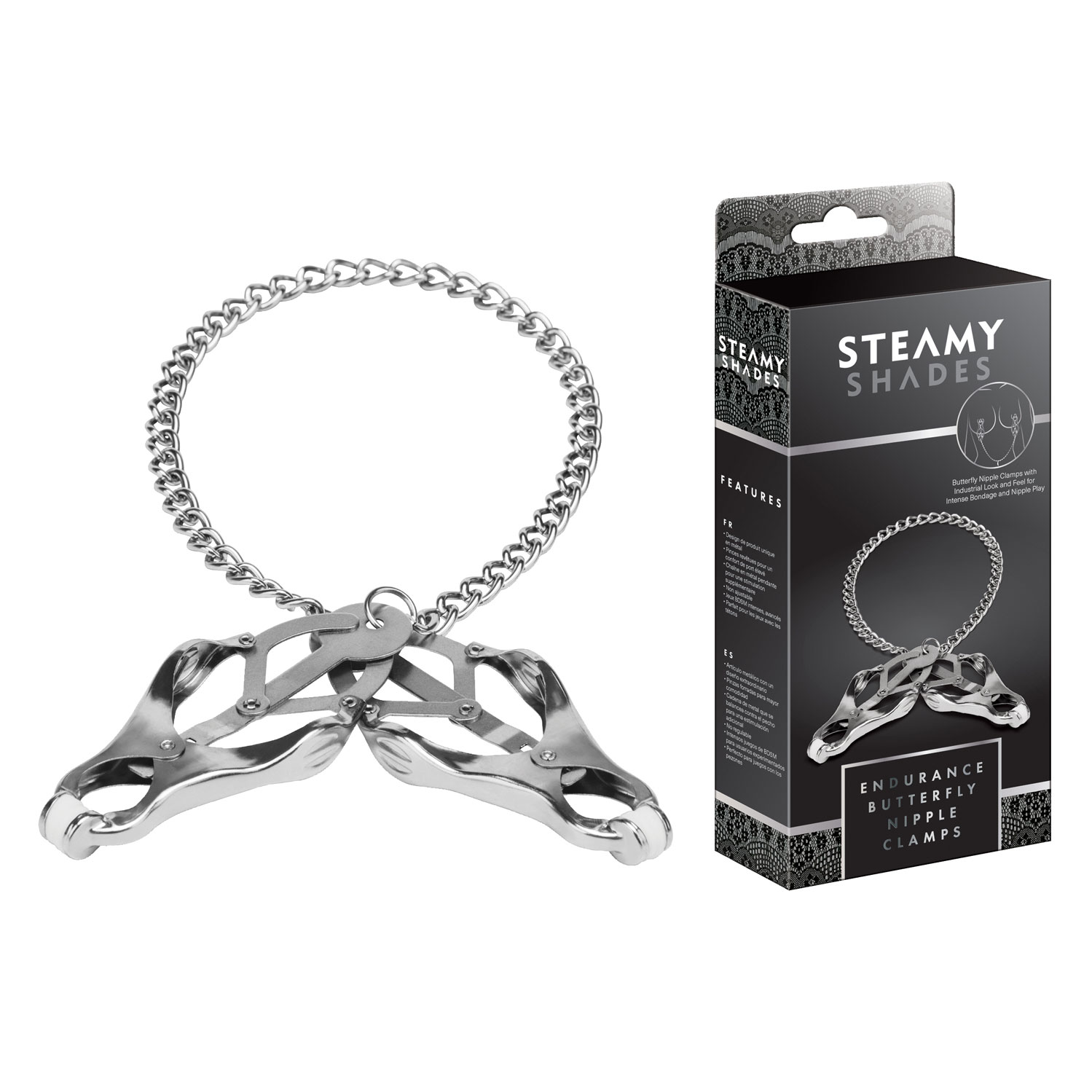  Artikelbild 1 des Artikels “STEAMY SHADES Endurance Butterfly Nipple Clamps “