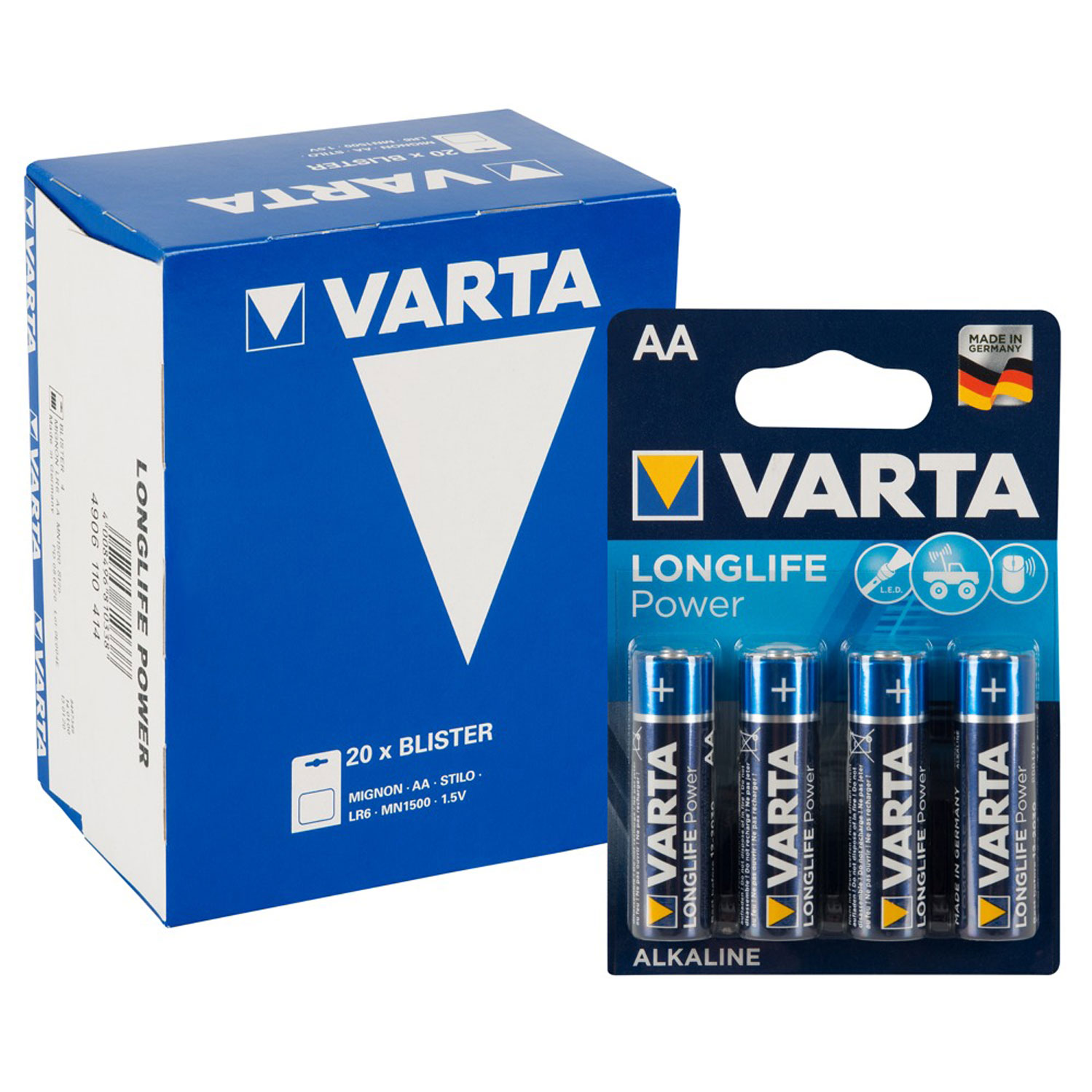  Artikelbild 2 des Artikels “Batterie Varta AA 20x4er “