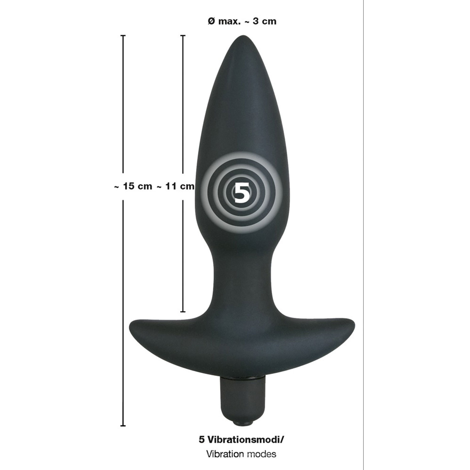  Artikelbild 5 des Artikels “Black Velvets Vibr. Plug Medium “